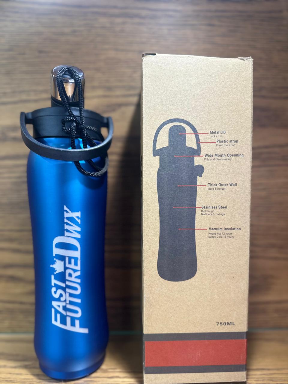 Stainless Steel Fast Future Thermal Hot and Cold Water Bottle 750ml