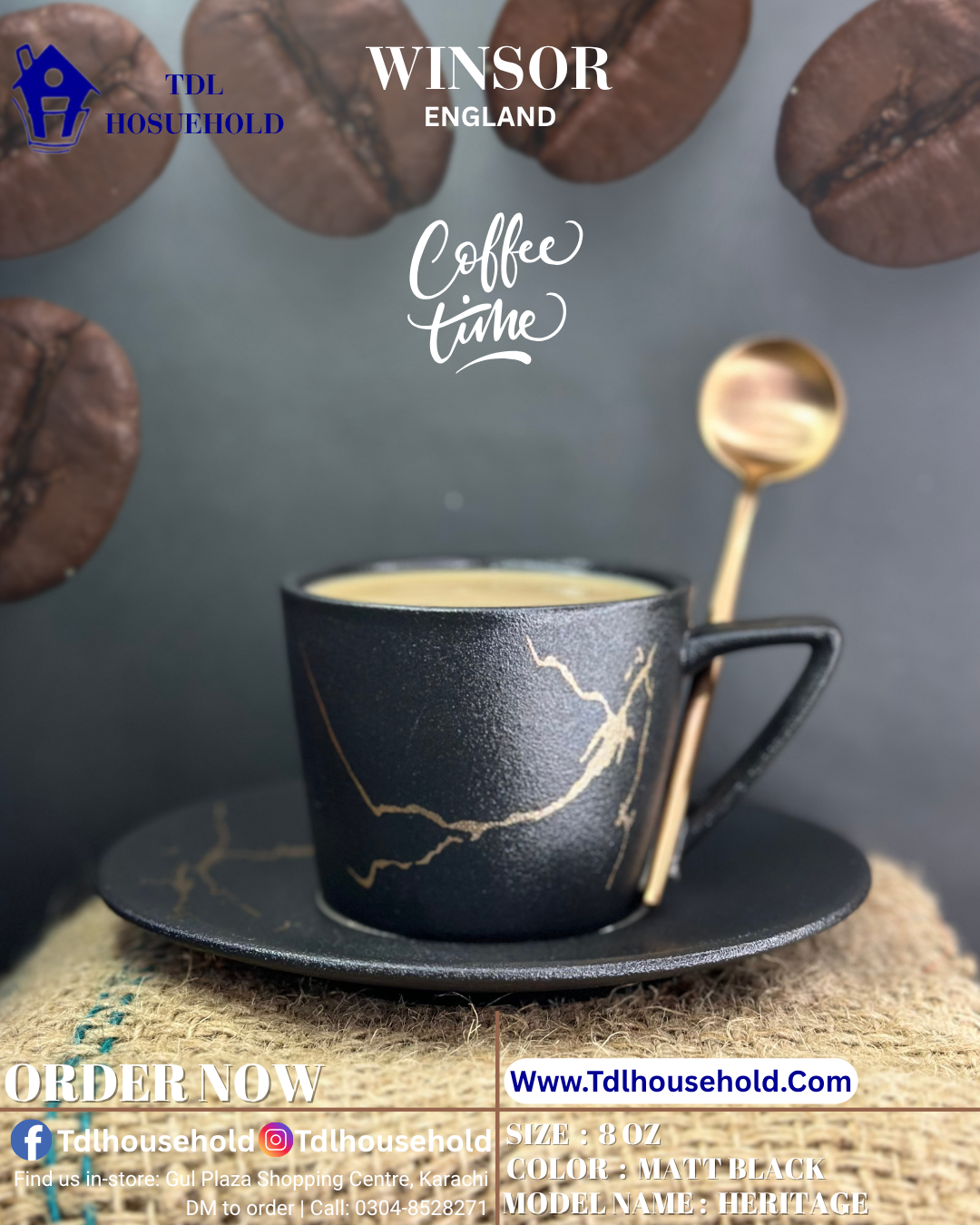 Winsor Heritage Cup&Saucer 6Pcs Set