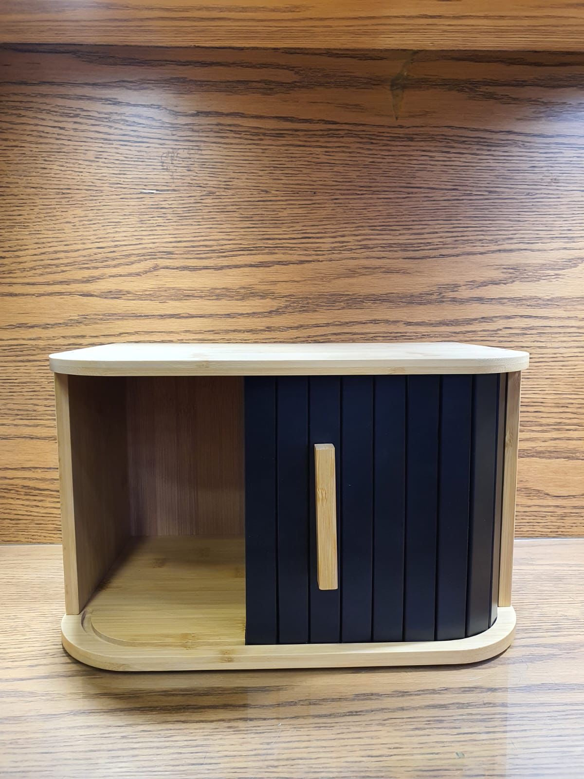Premium Bamboo Roll-Top Bread Box — Modern Bread Box - TDL HOUSEHOLD