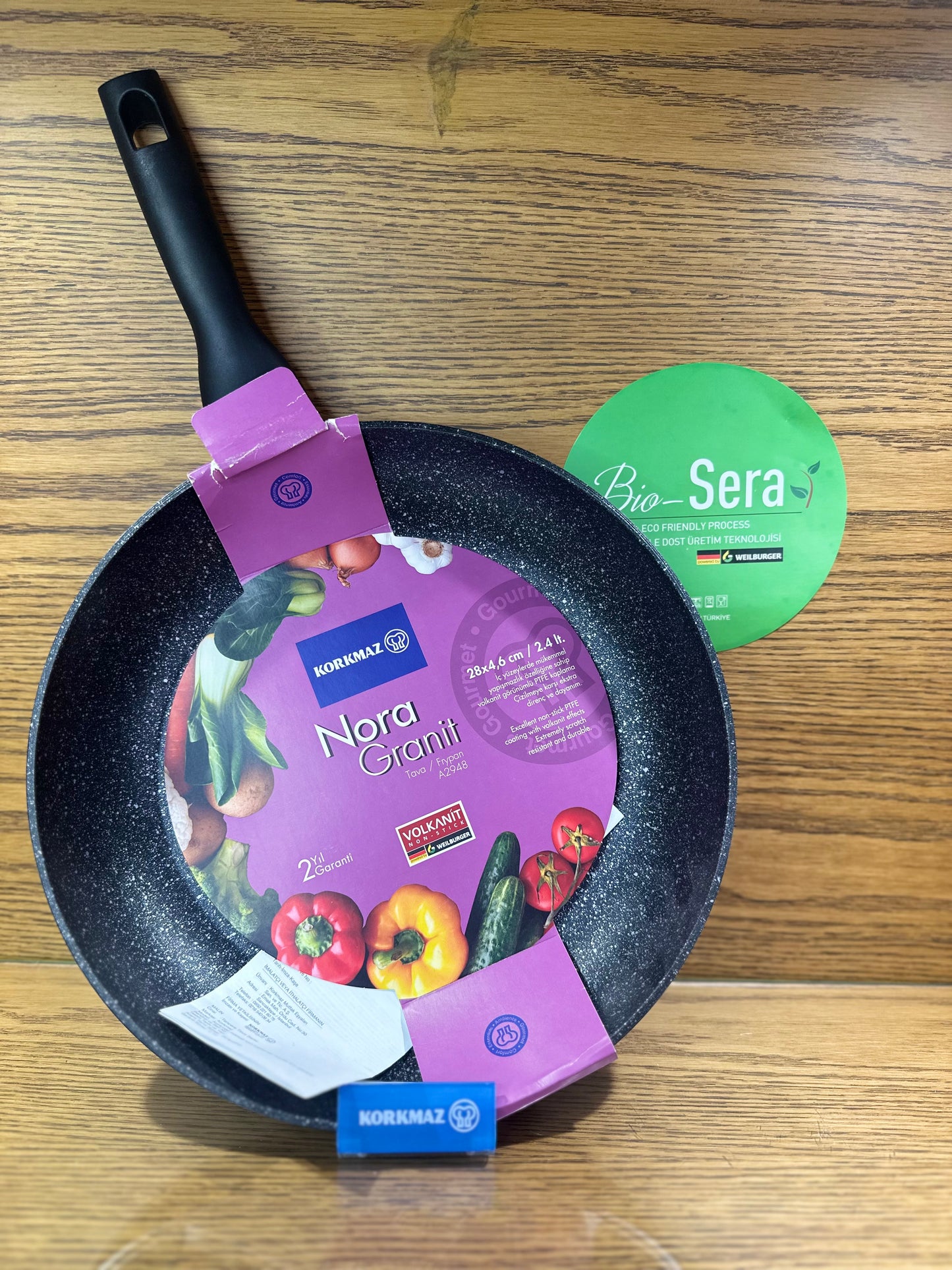 KORKMAZ Frying Pan 28 x 4.6 cm “Nora Granite” - TDL HOUSEHOLD