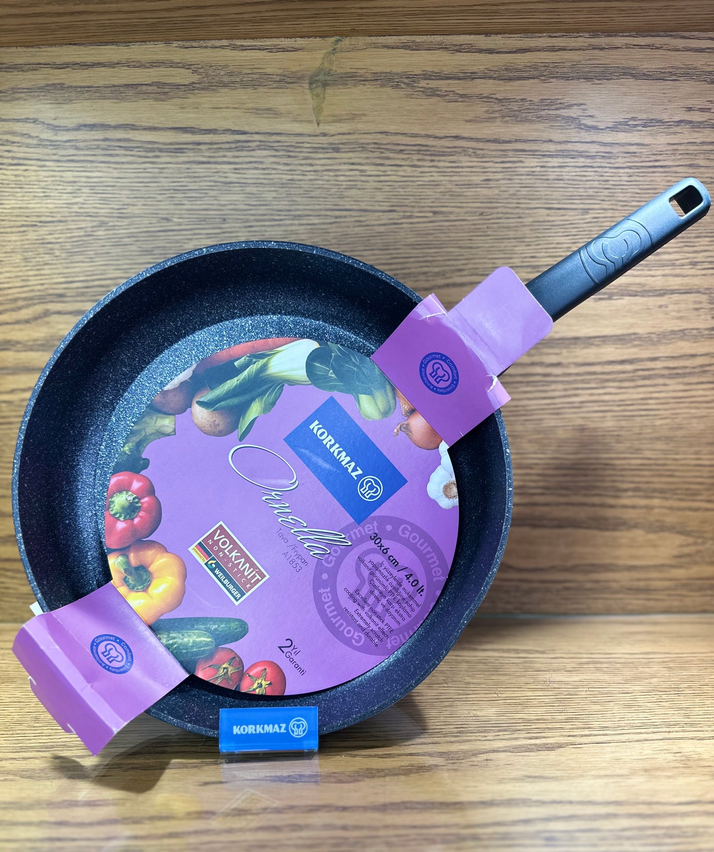 KORKMAZ Frying Pan 30 x 6 cm “Ornella Aluminum” - TDL HOUSEHOLD