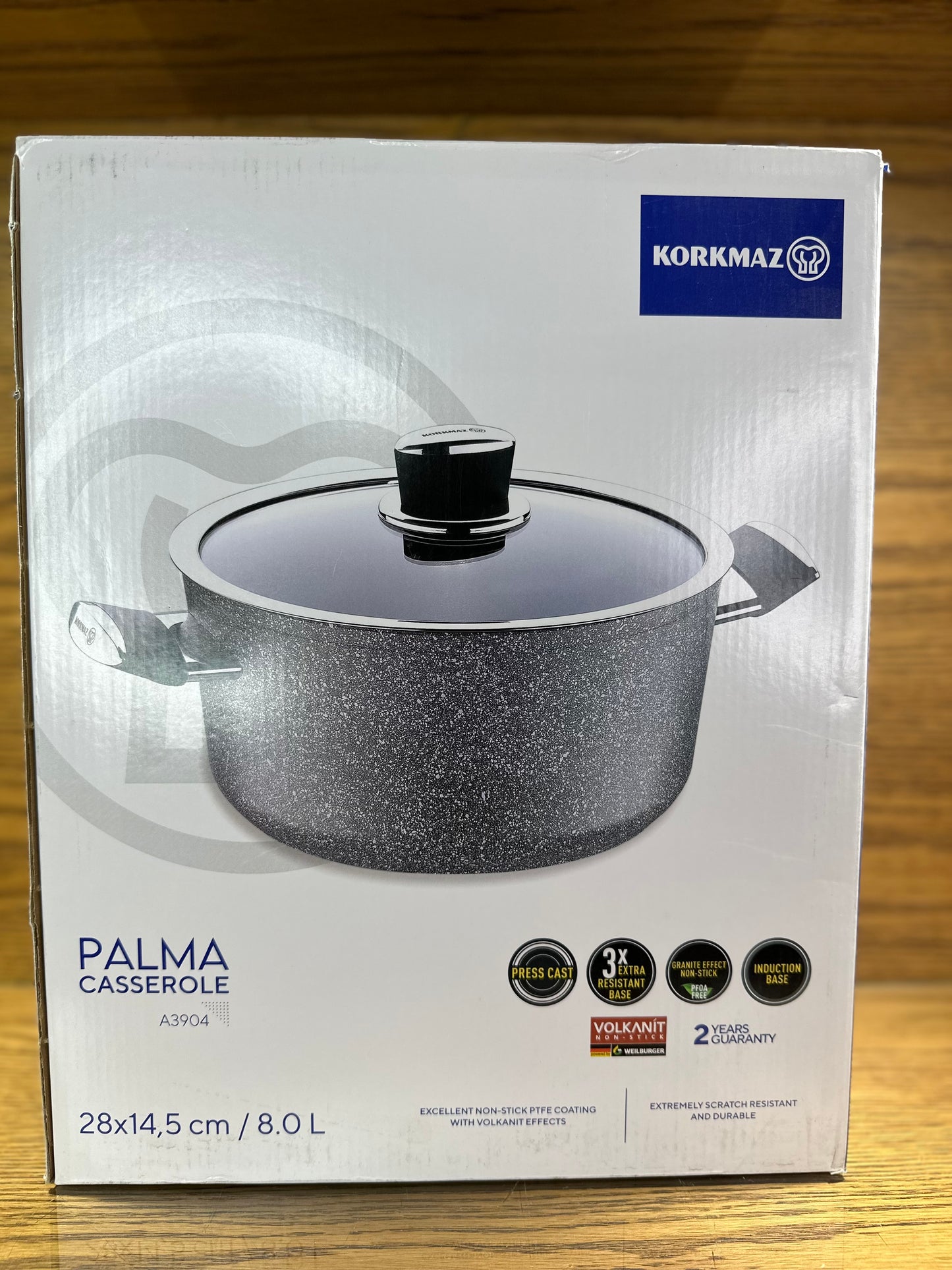 KORKMAZ PALMA Casserole 28 x 14.5 cm (8 Liters) - TDL HOUSEHOLD