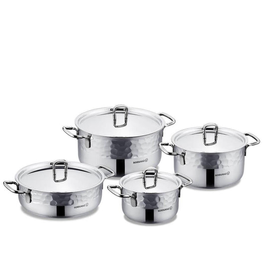 KORKMAZ ERNA Cookware Set Inox 8 Pcs - TDL HOUSEHOLD