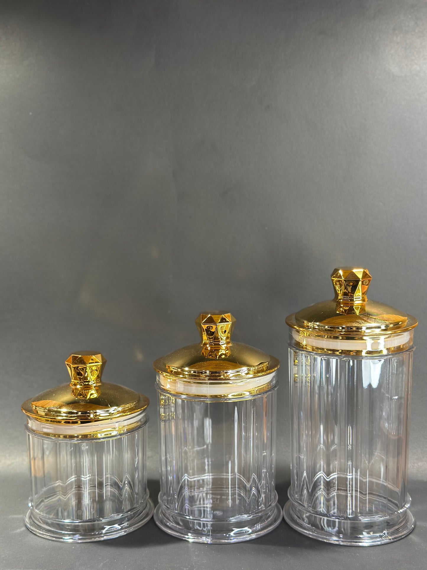 Food Storage Pots With Lid Sealed Jar ( Pack Of 3)