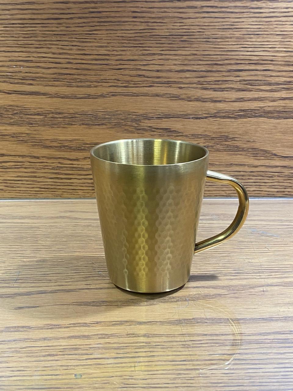 GOLDEN MUG, HAMMERED - TDL HOUSEHOLD