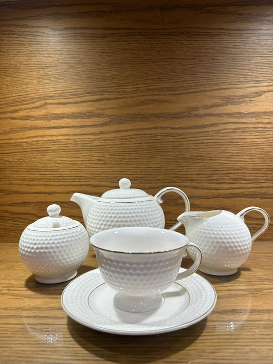 17PCS FINE BONE TEA SET