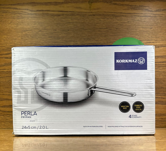KORKMAZ PERLA Frying Pan 24 x 5 cm / 2 Liters - TDL HOUSEHOLD