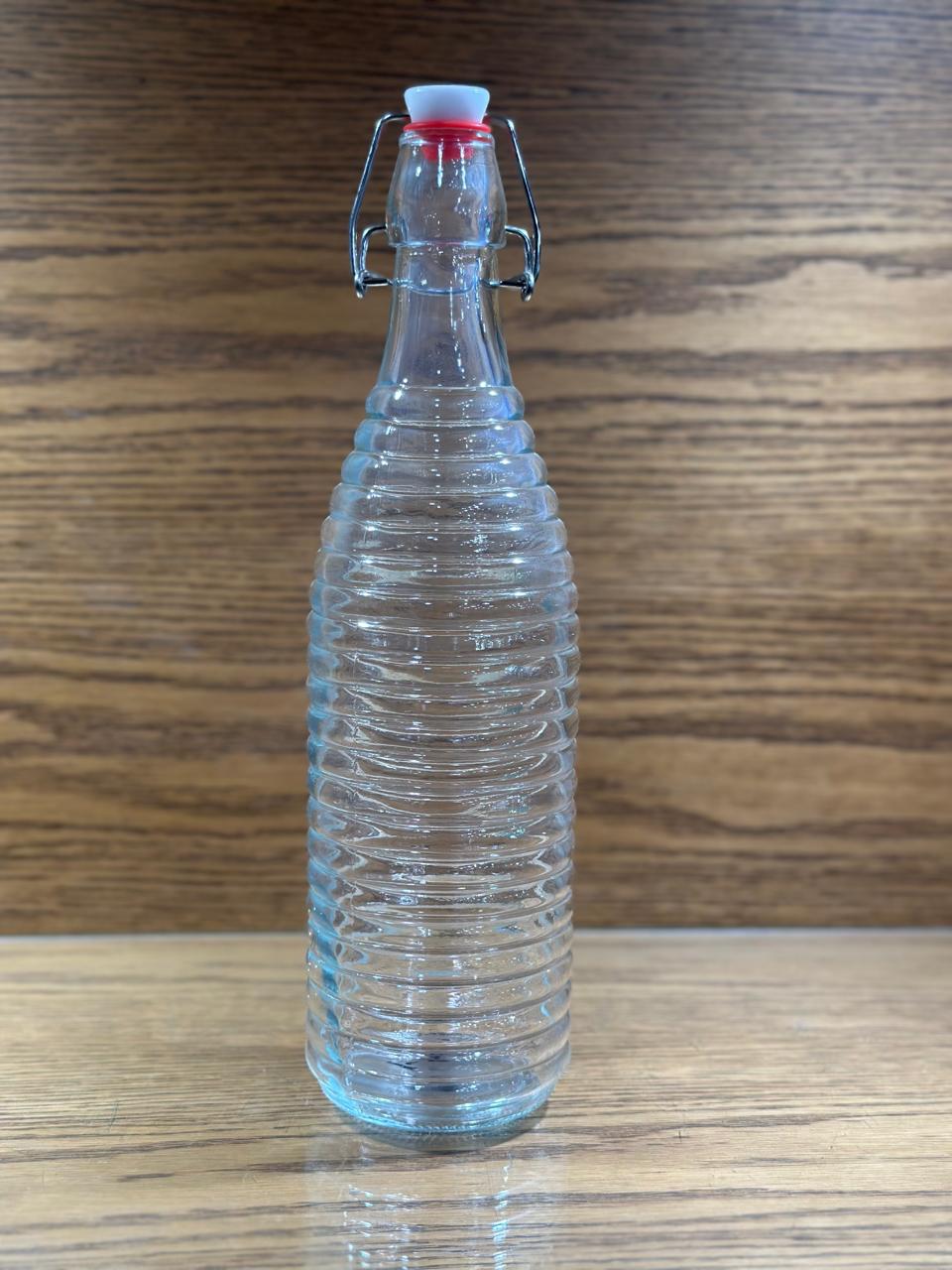 Transparent  Crip Glass Bottles 1000 ML - TDL HOUSEHOLD