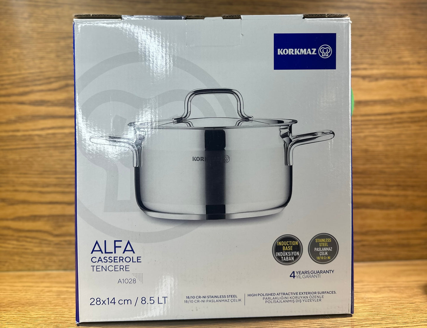 KORKMAZ ALFA Casserole 28 x 14 cm (8.5 Liters) - TDL HOUSEHOLD