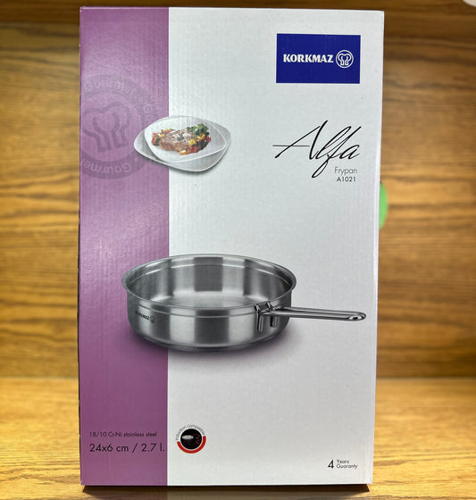KORKMAZ ALFA Frying Pan 24 x 6 cm - TDL HOUSEHOLD