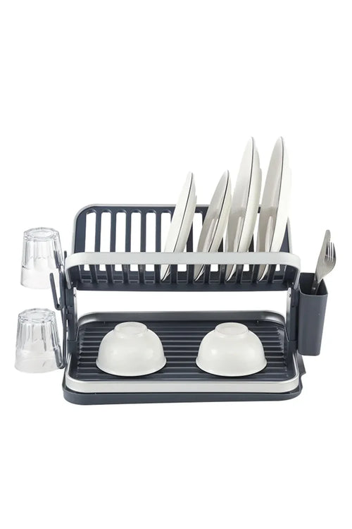 BINCA 2 TIER FOLDABLE DISH RACK - TDL HOUSEHOLD