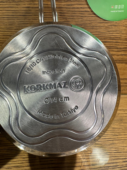 KORKMAZ ASTRA 2 Saucepan 14 x 7cm - TDL HOUSEHOLD