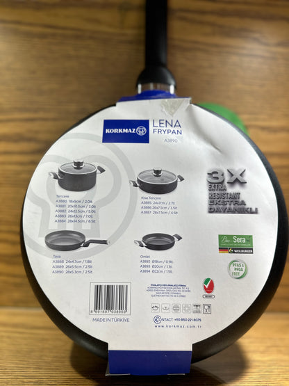 KORKMAZ LENA Ceramic Frying Pan 28 x 5.3cm - TDL HOUSEHOLD