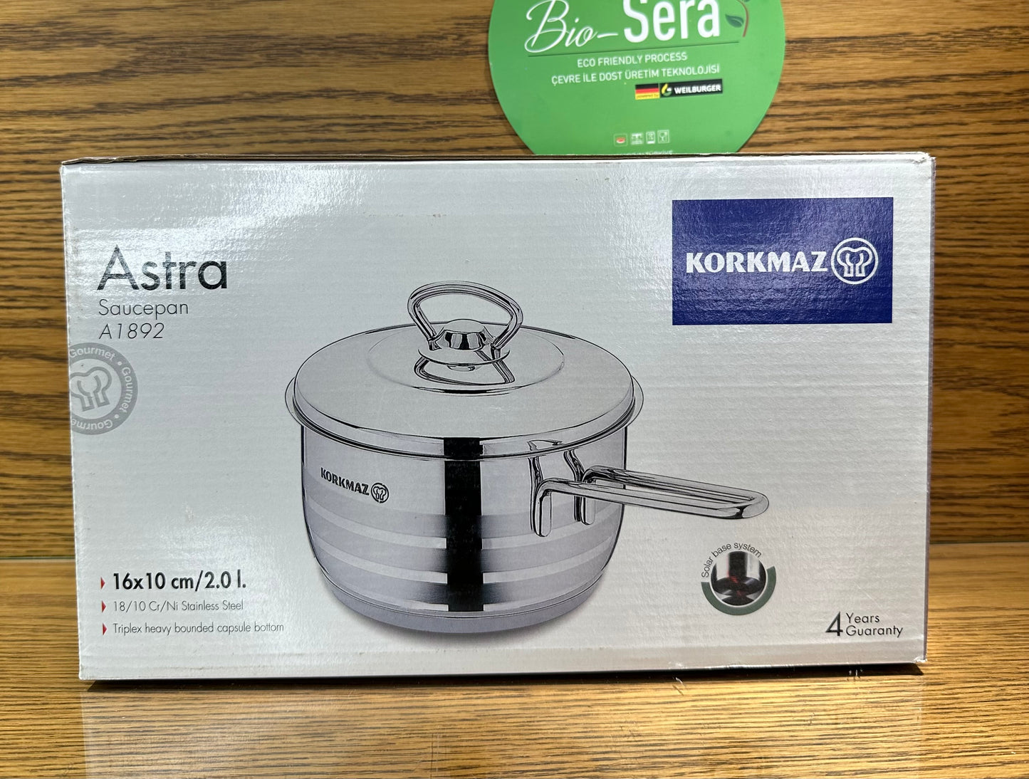 KORKMAZ ASTRA Sauce Pan 16 x 10 cm (2 Liters) - TDL HOUSEHOLD