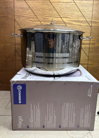 KORKMAZ MEGA Casserole 40 x 26 cm (30 Liters) - TDL HOUSEHOLD