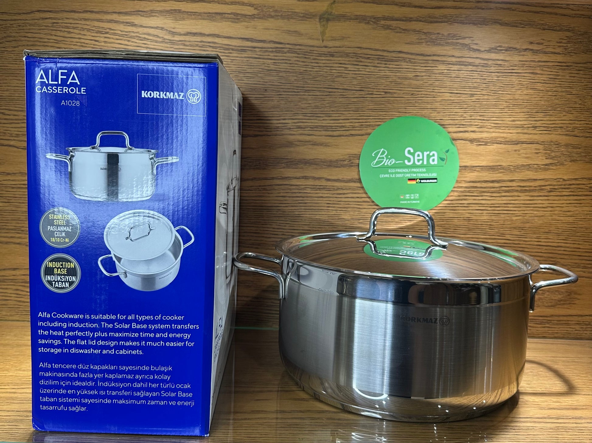 KORKMAZ ALFA Casserole 28 x 14 cm (8.5 Liters) - TDL HOUSEHOLD