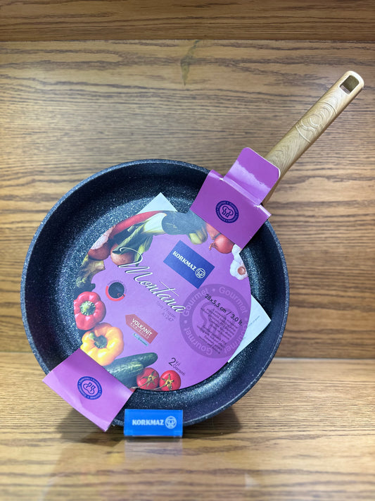 KORKMAZ Aluminum Frying Pan 28 x 5.5 cm (3 Liters) Montana - TDL HOUSEHOLD