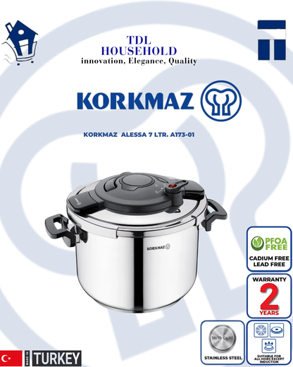 KORKMAZ ALESSA Pressure Cooker - TDL HOUSEHOLD