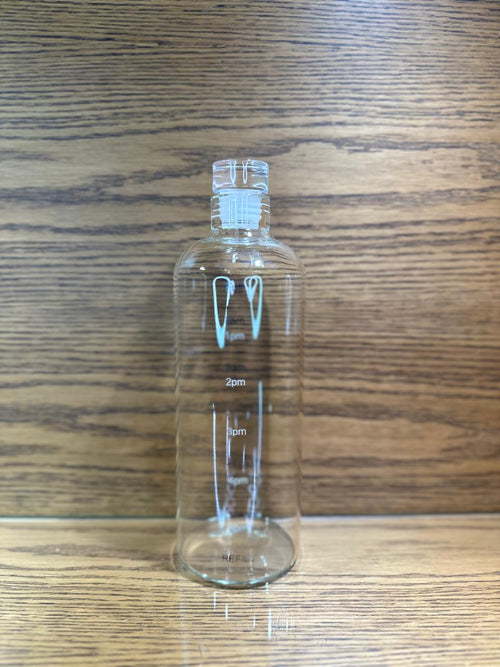 Glass Water Bottle Sports Fitness Student Cup 1000 ML CLEAR - TDL HOUSEHOLD