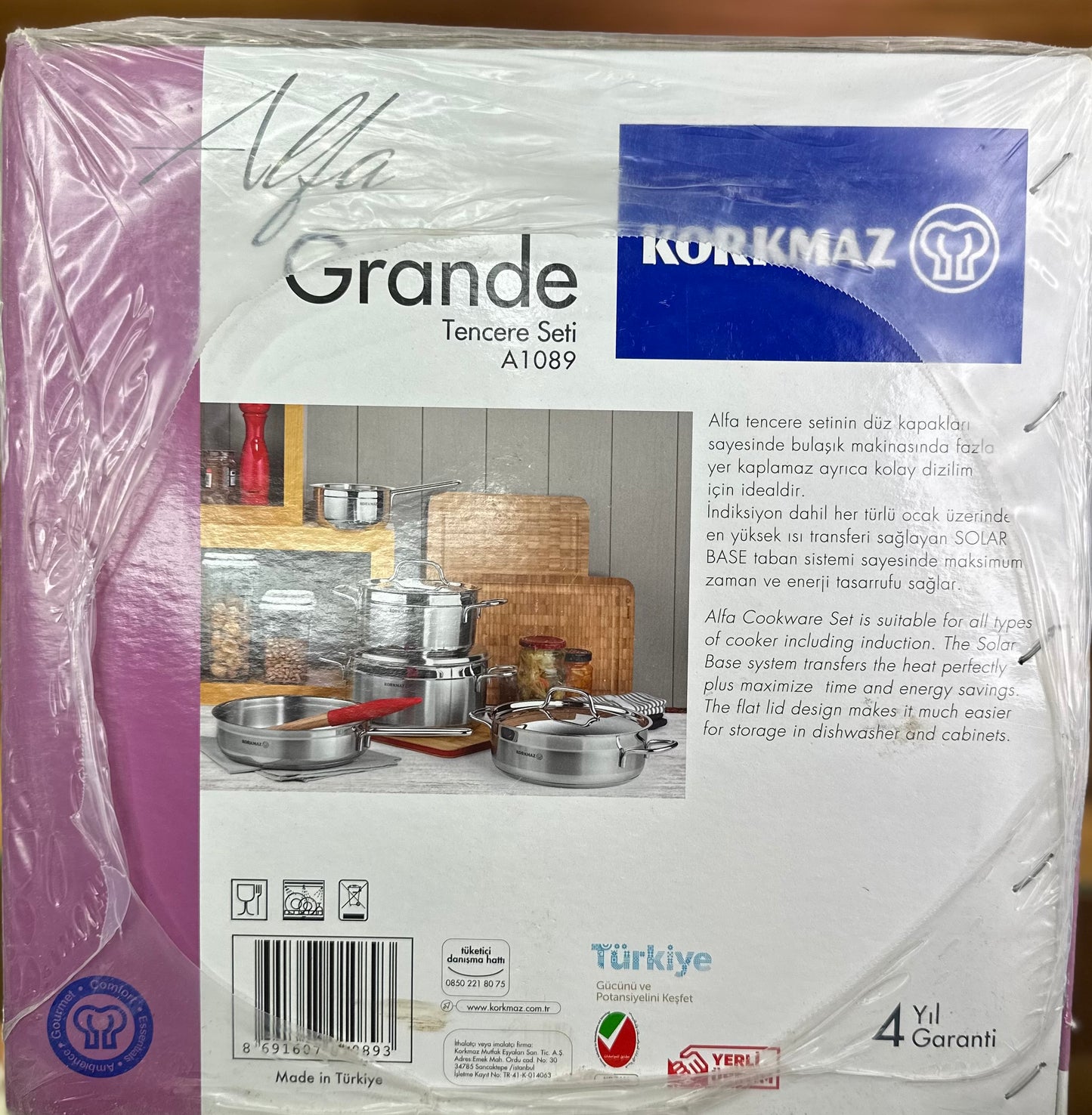 KORKMAZ ALFA GRANDE Cookware Set 14 Pcs - TDL HOUSEHOLD