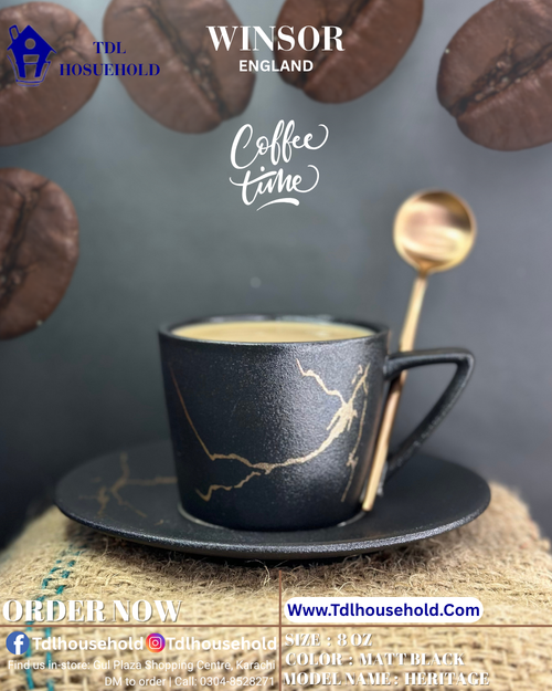 Winsor Heritage Cup&Saucer 6Pcs Set - TDL HOUSEHOLD