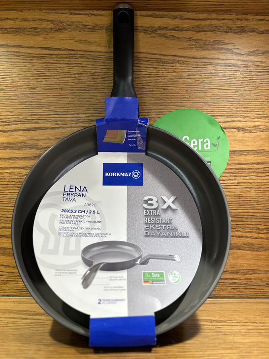 KORKMAZ LENA Ceramic Frying Pan 28 x 5.3cm - TDL HOUSEHOLD
