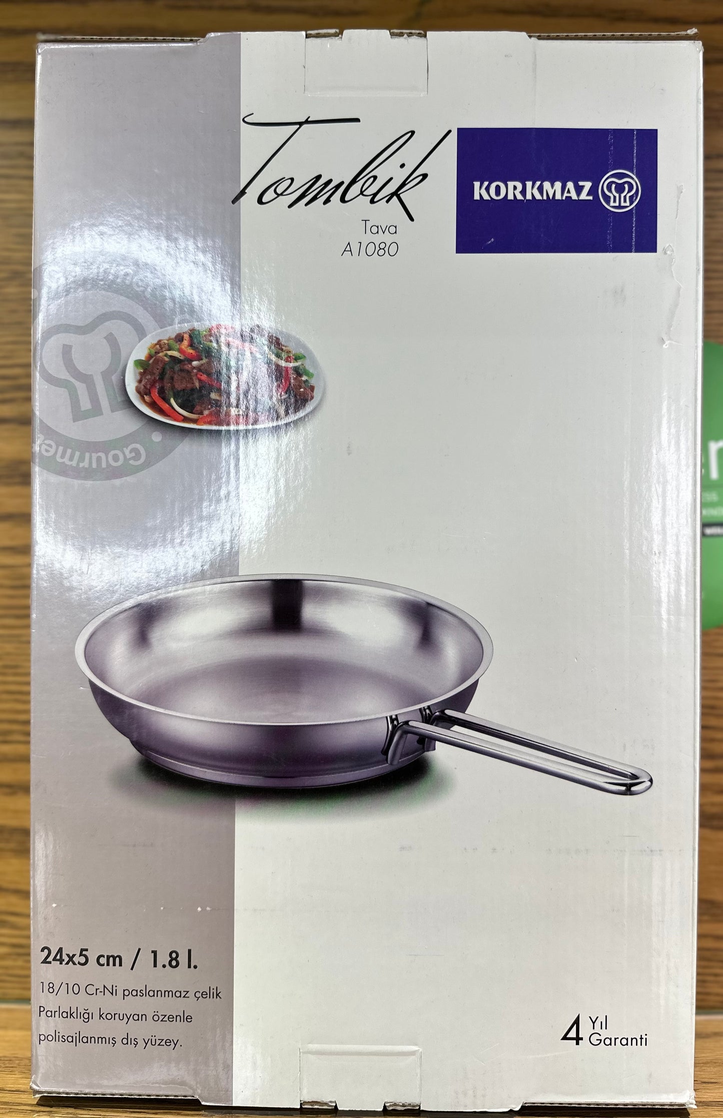 KORKMAZ Frying Pan 24 x 5 cm (1.8 Liters) “TOMBIK - TDL HOUSEHOLD