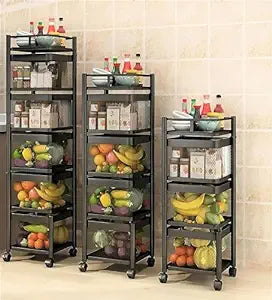 Vegetable Square Storage Trolly 3 Step