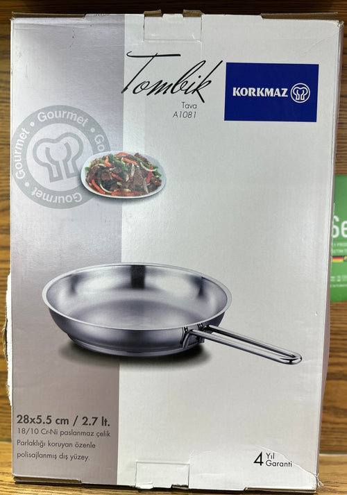 KORKMAZ Frying Pan 28 x 5 cm (2.7 Liters) “Tombik” - TDL HOUSEHOLD