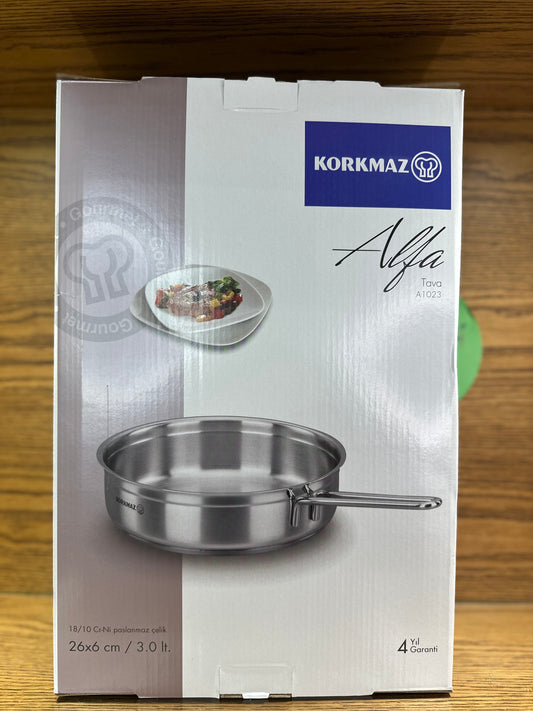 KORKMAZ ALFA Frying Pan 26 x 6 cm - TDL HOUSEHOLD