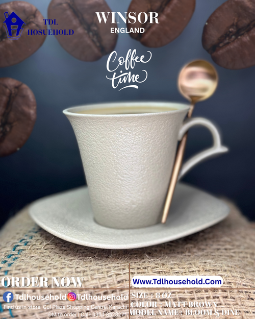 Winsor Bloom&Dine Cup&Saucer 6Pcs Set