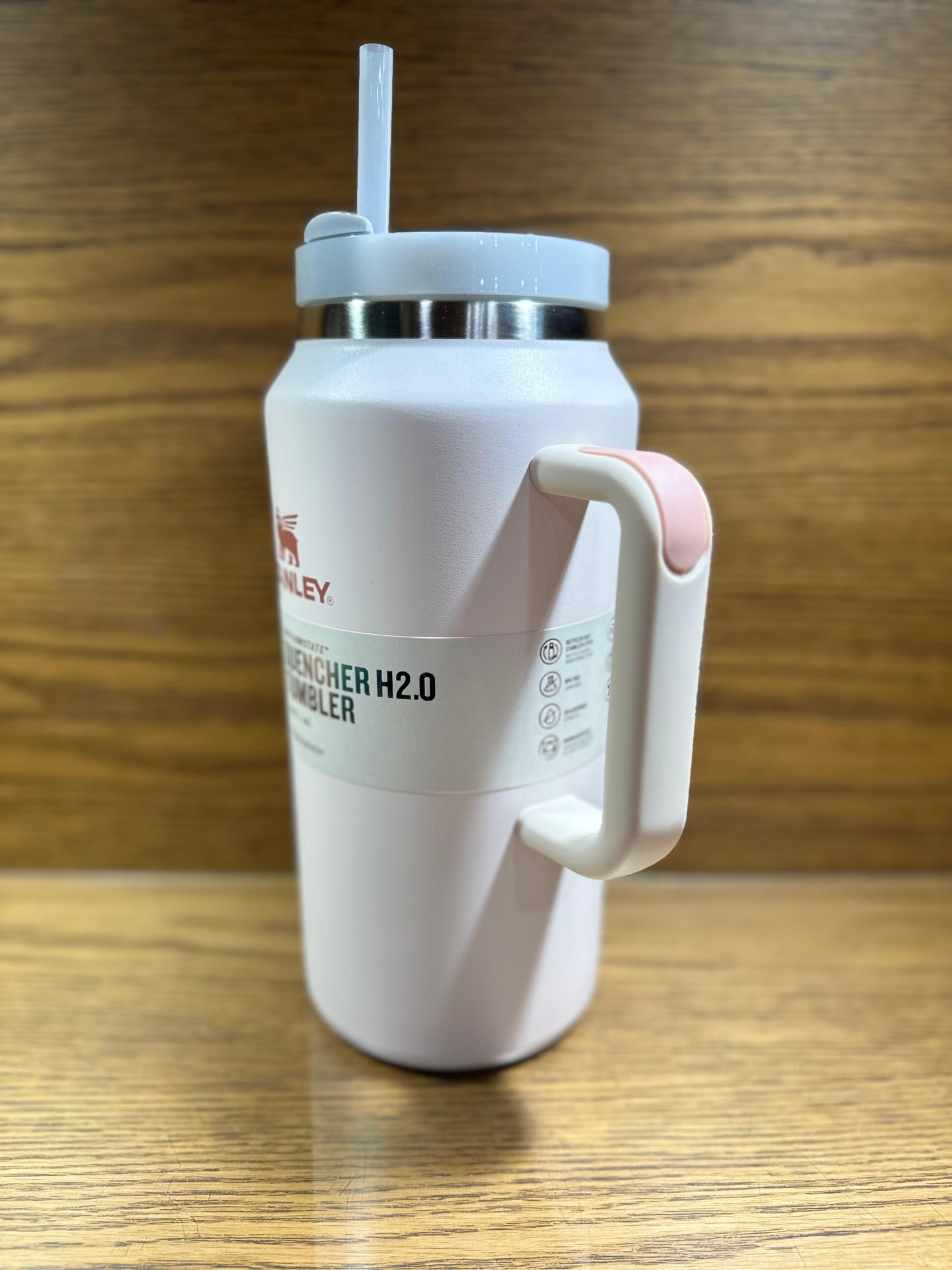 The Rose Quartz 2.O Quencher H2.0 Flow State™ Tumbler | 64 OZ