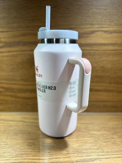 The Rose Quartz 2.O Quencher H2.0 Flow State™ Tumbler | 64 OZ