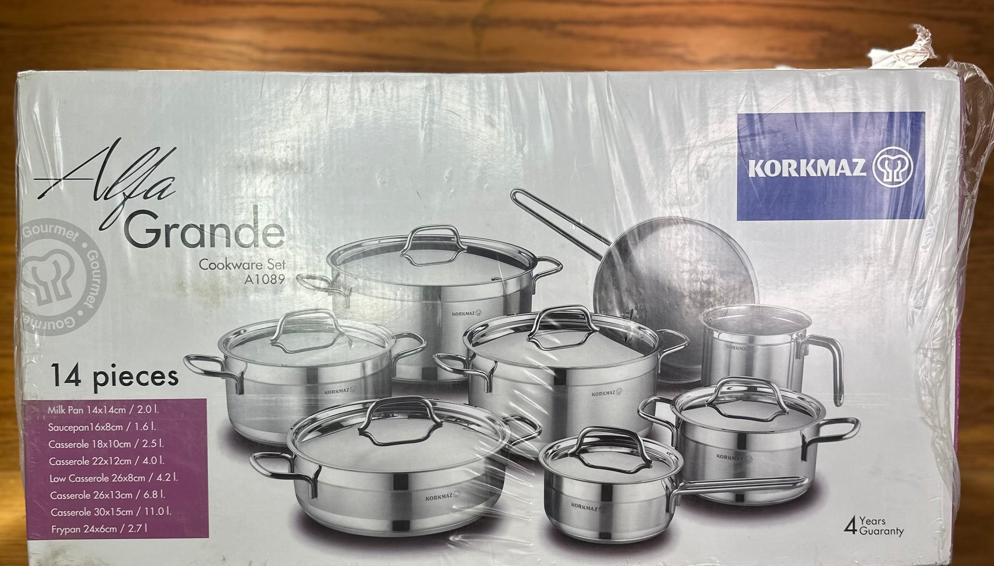KORKMAZ ALFA GRANDE Cookware Set 14 Pcs - TDL HOUSEHOLD