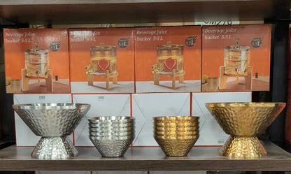 Hammered Metal Serving Bowls – Small & Large - TDL HOUSEHOLD