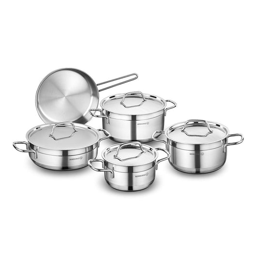 KORKMAZ ALFA 9 Pieces Cookware Set - TDL HOUSEHOLD