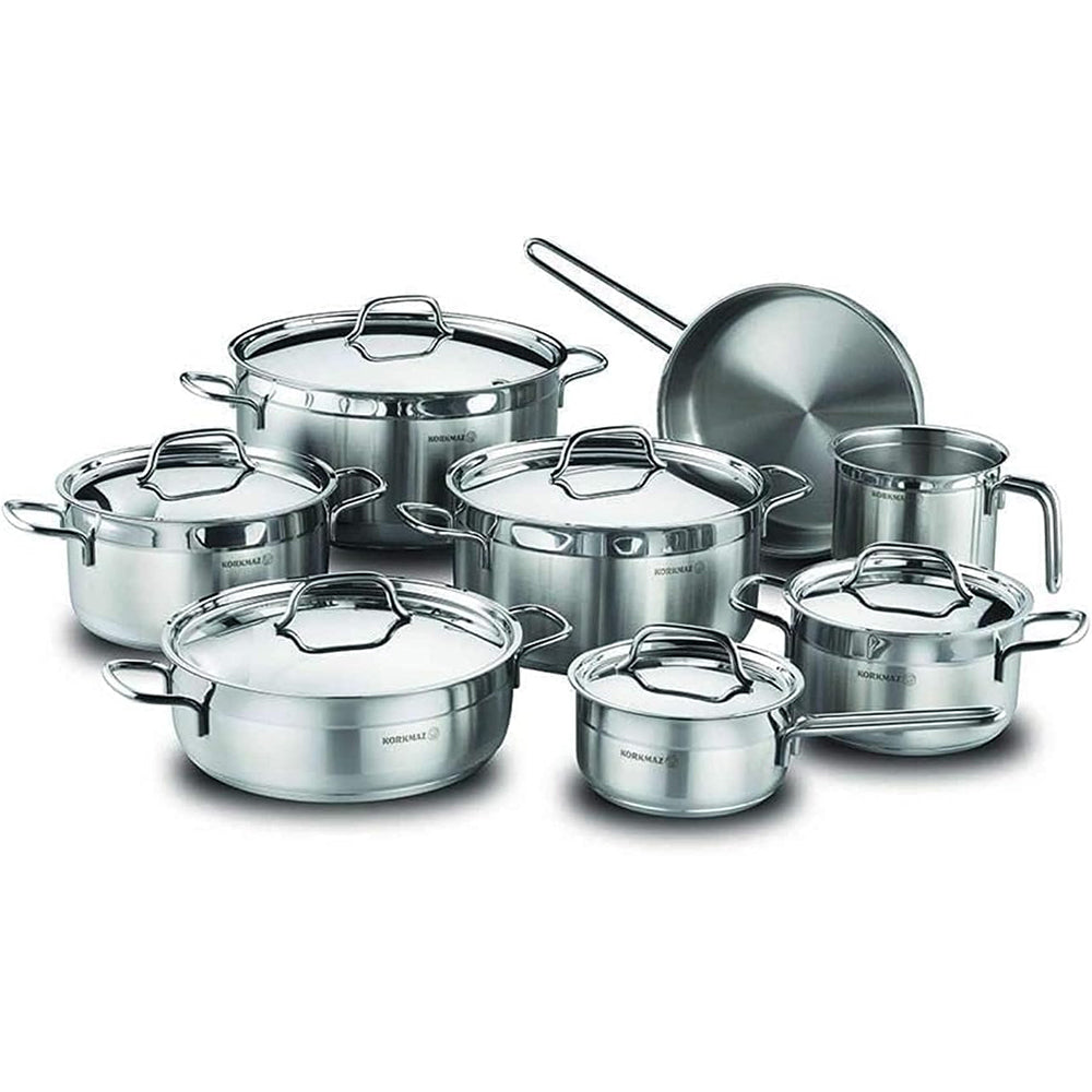 KORKMAZ ALFA GRANDE Cookware Set 14 Pcs - TDL HOUSEHOLD