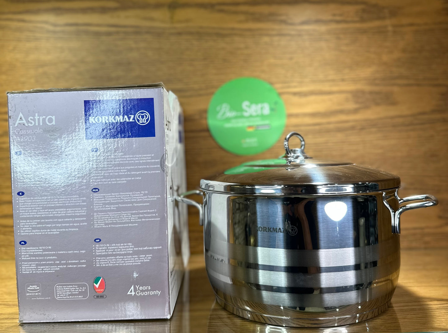 KORKMAZ ASTRA Casserole 24 x 14 cm (6.3 Liters) - TDL HOUSEHOLD