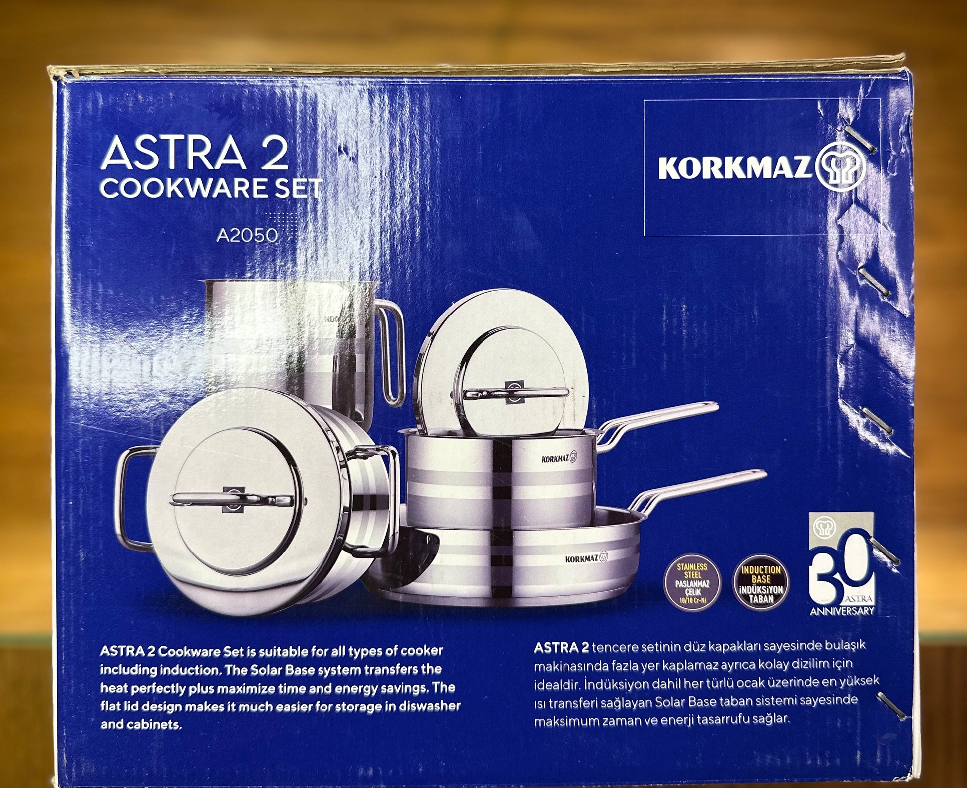 KORKMAZ ASTRA 2 9 pcs Cookware Set - TDL HOUSEHOLD