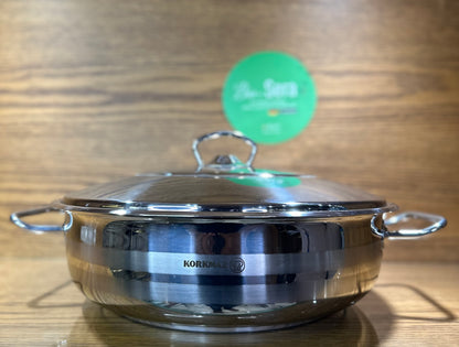 KORKMAZ MEGA Extra Low Casserole 32 x 9 cm / 7.5 Liters - TDL HOUSEHOLD