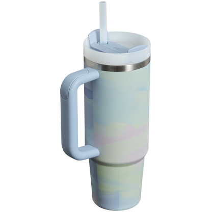 The Cool Serene Brushstroke QUENCHER H2.0 FLOWSTATE™ TUMBLER