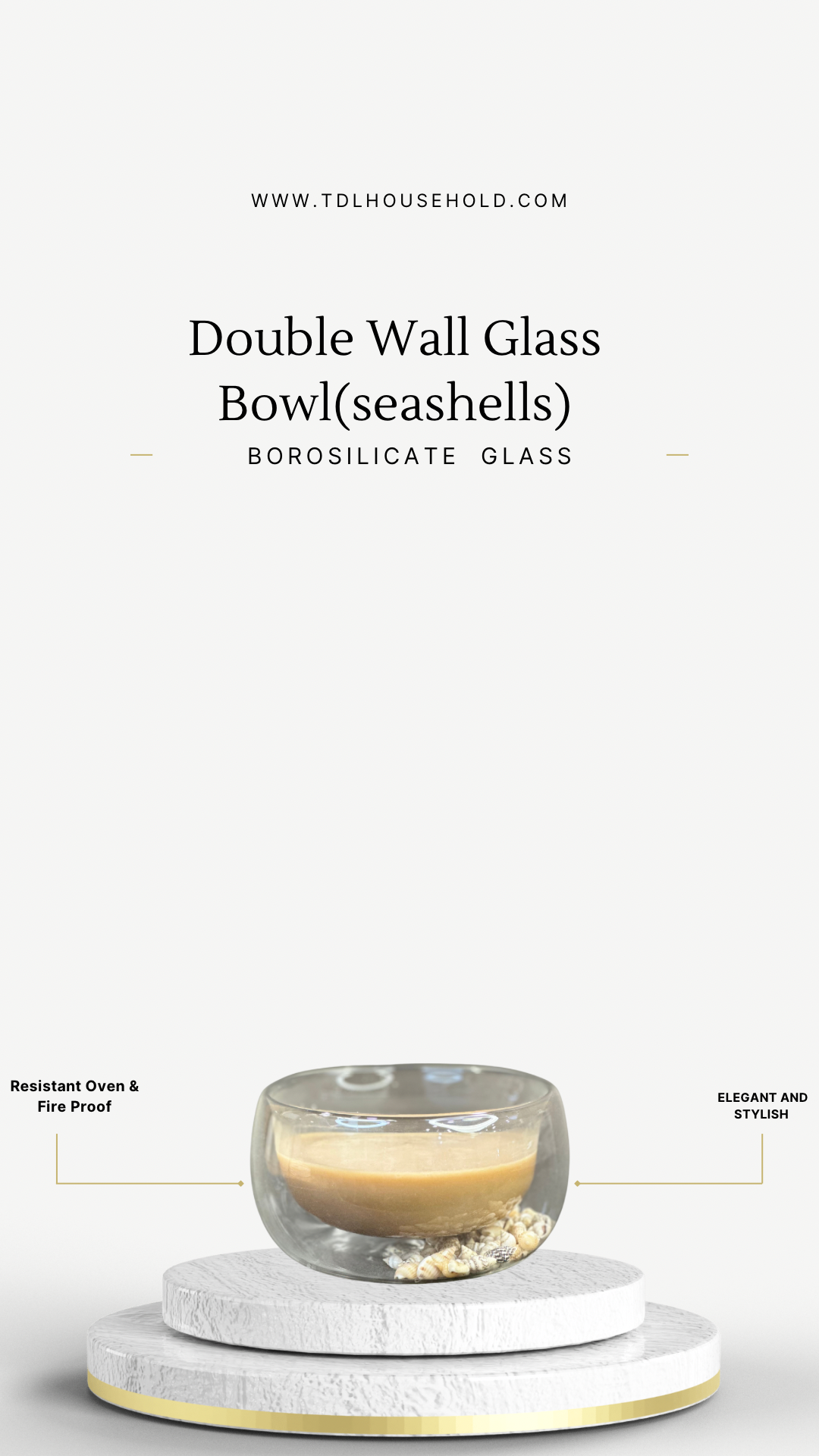 Double Wall Aesthetic Borosilicate Heat Resistant Oven