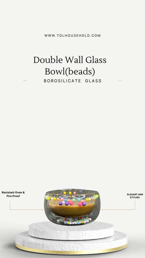 Double Wall Aesthetic Borosilicate Heat Resistant Oven - TDL HOUSEHOLD