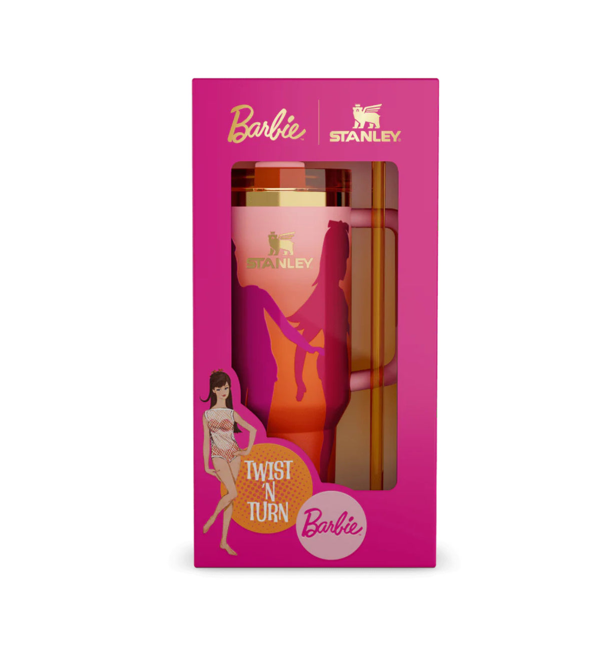 The Barbie™ x Stanley ’60s Twist ’N Turn Quencher | 40 OZ