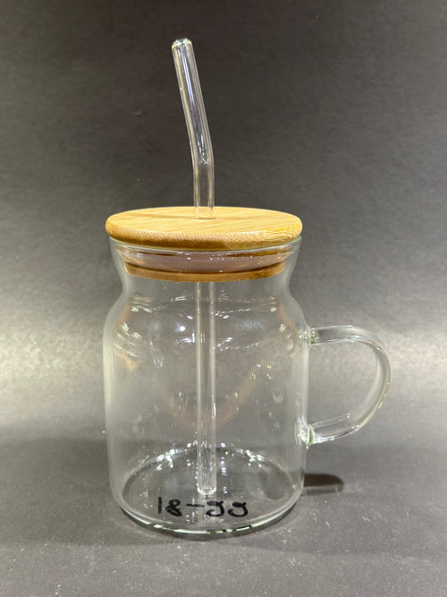 ICE TEA GLASS WITH HANLDE 400ML