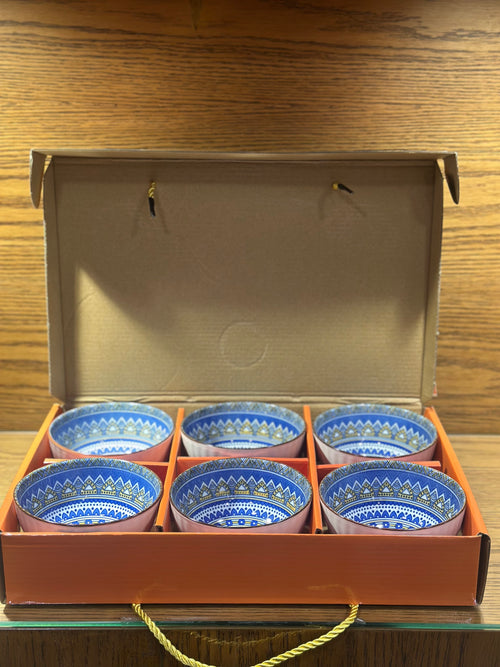 Bohemian Gift Box 6 Bowl Set