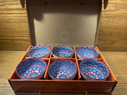 Bohemian Gift Box 6 Bowl Set