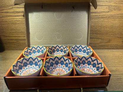 Bohemian Gift Box 6 Bowl Set