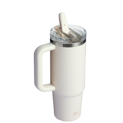 THE QUENCHER PROTOUR FLIP STRAW TUMBLER | 40 OZ Cream