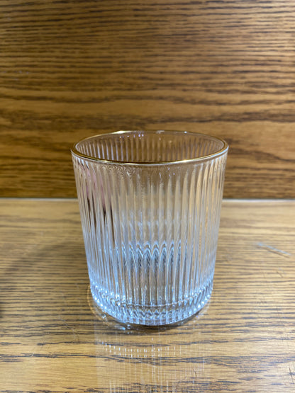 Transparent Golden Line Glasses